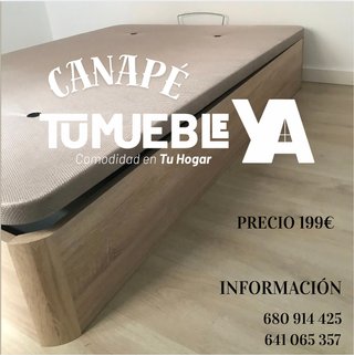 Canapé Blanco Madera y Metal