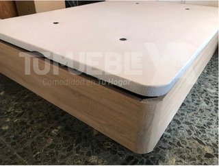 Canapé Blanco Madera y Metal