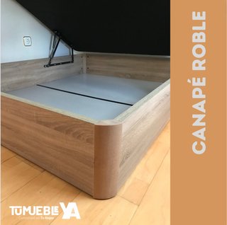 Canapé de madera color roble
