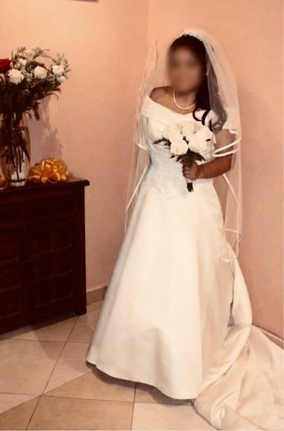 Vestido de Novia Blanco Roto
