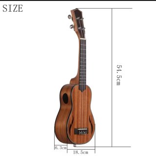 Ukelele Soprano de madera nuevo