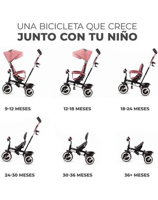 Triciclo Evolutivo Rosa Kinderkraft