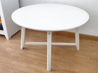 Mesa de centro redonda blanca