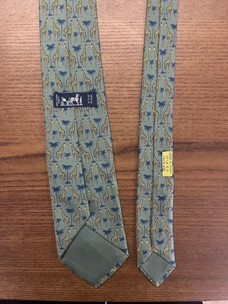 Cravatta Hermes Giraffe e Palme