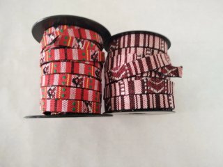 Lote 2 bobinas cinta jacquard étnico