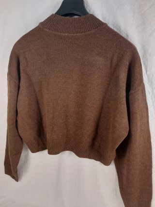 Maglione H&M Divided Collo Alto Marrone