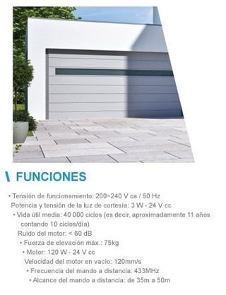 MOTORIZACIÓN PARA PUERTA DE GARAJE