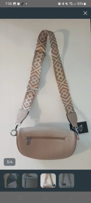 Bolso riñonera Berunu Collection beige