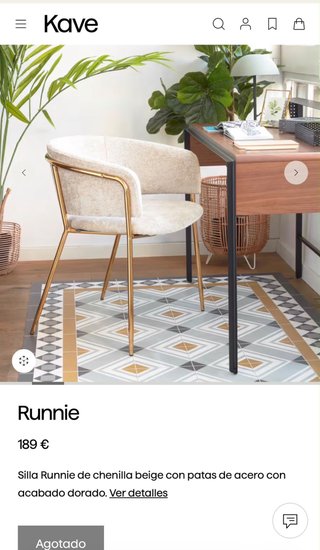 3 sillas Runnie de Kave Home