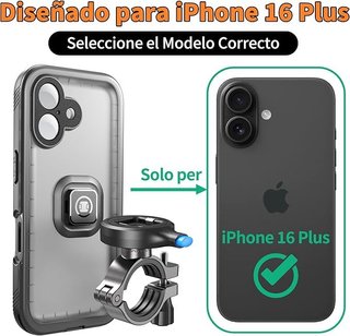 Cozycase Soporte Movil Bici Moto iPhone 16 Plus