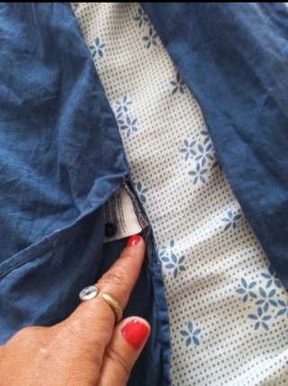 Camicia lino cotone blu