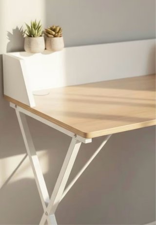 Escritorio/Mesa Estudio 90cm Madera y Metal
