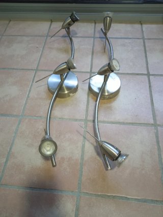 Conjunto 2 Lámparas Techo Metálicas