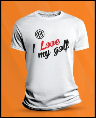 Camiseta manga corta VW I Love Golf
