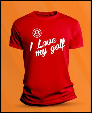 Camiseta manga corta VW I Love Golf
