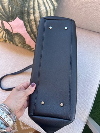 Bolso Negro Purificación García piel