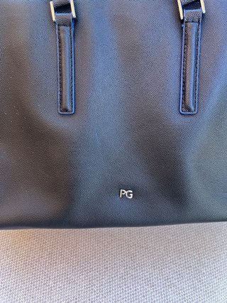 Bolso Negro Purificación García piel
