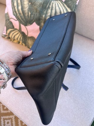 Bolso Negro Purificación García piel
