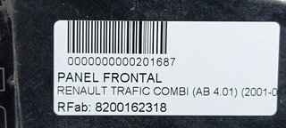 PANEL FRONTAL RENAULT TRAFIC COMBI (AB 4.01) 6 - plazas, acristalado parcial 2,9t   Combi corto