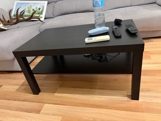 Mesa auxiliar salón negra 90x55