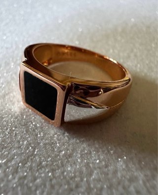 Anello sigillo oro e argento