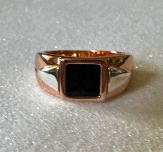 Anello sigillo oro e argento