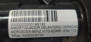 AMORTIGUADOR DELANTERO DERECHO MERCEDES-BENZ VITO KOMBI (639) 113 CDI CREW kompakt (639.601)