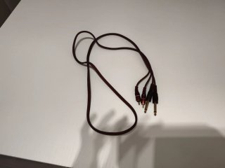 Cavo audio 2 RCA a 1 jack 6,35 mm