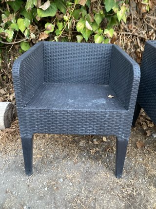 Muebles Jardín 8 Piezas gris, cojines beig