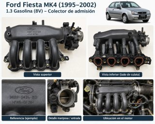 Colector Admisión Ford Fiesta MK4 1.3 (8V).