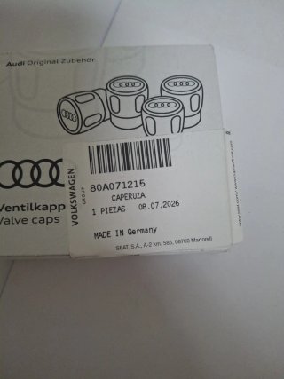 Tapones Válvula Audi Originales Nuevos