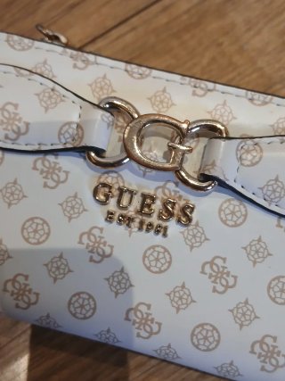 Portafoglio Guess Beige e Bianco
