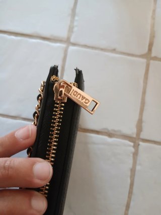 Portafoglio GAUDI nero con catena
