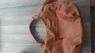 Borsa donna marrone con frange