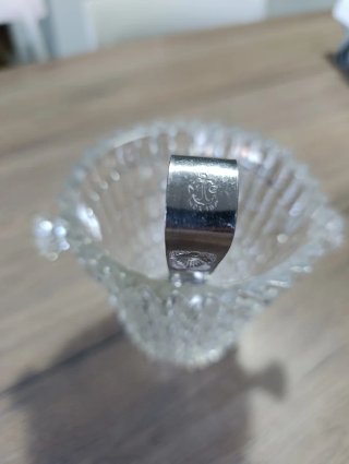 Secchiello Ghiaccio Vintage Vetro e Metallo
