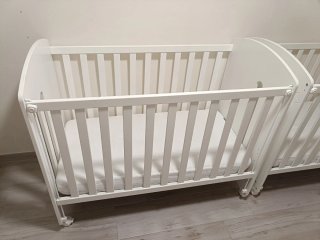 Cuna blanca Osito+ Colchón + Colchón viaje