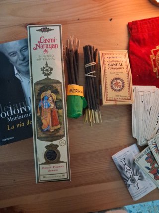 Libro + Cartas Tarot + Incienso + Bolsa (Nuevo)