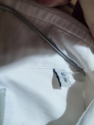 Camicia bianca uomo cerimonia colletto italiano 46