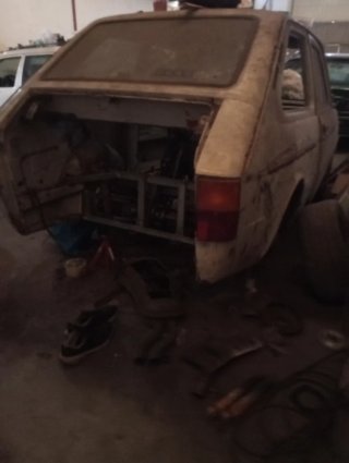 Seat 133 con motor de moto 750