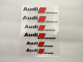 Vinilos pinzas de freno Audi Ceramic COLOR NEGRO
