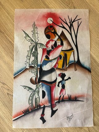 Pintura Africana Original Zimbabwe