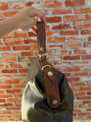 Borsa vintage monogram stile luxury marrone