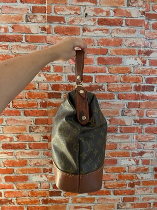 Borsa vintage monogram stile luxury marrone