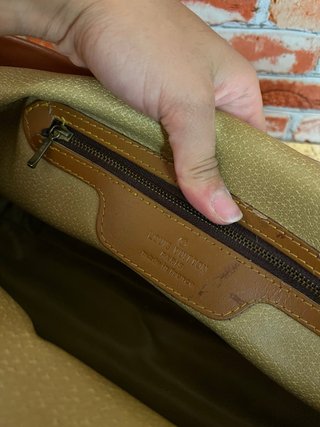 Borsa vintage monogram stile luxury marrone