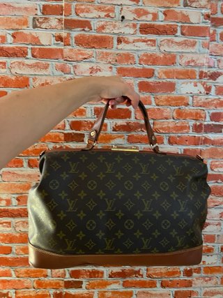 Borsa vintage monogram stile luxury marrone
