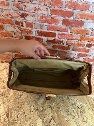 Borsa vintage monogram stile luxury marrone