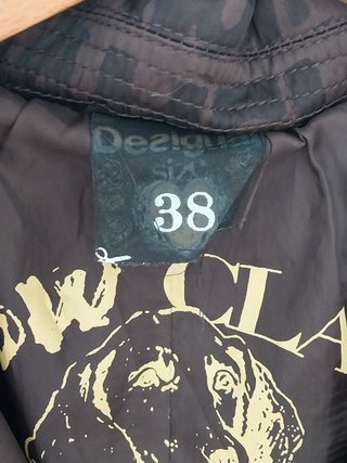 Gabardina Desigual Cruzada Marrón - Talla S