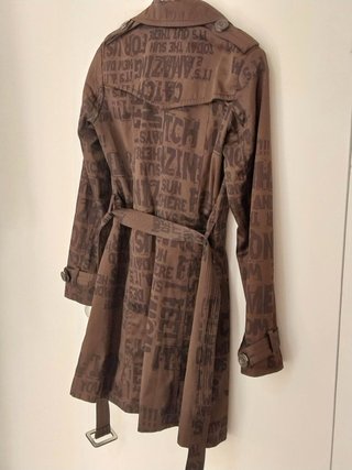 Gabardina Desigual Cruzada Marrón - Talla S