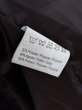 Gabardina Desigual Cruzada Marrón - Talla S