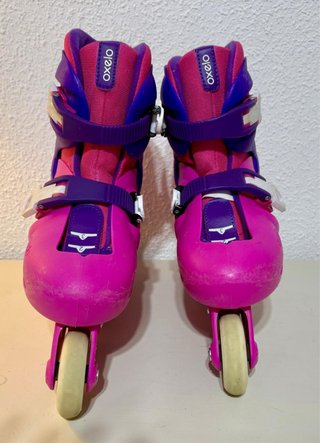 Patines en línea Oxelo rosas y morados